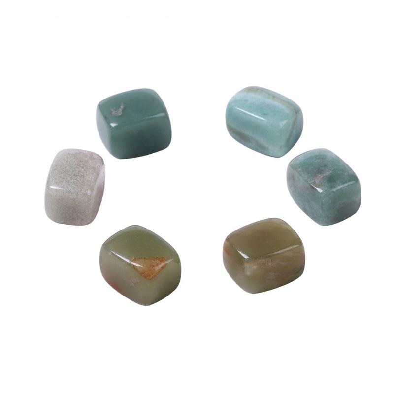 Piedra Natural de Chakra para Yoga, piedra de Reiki curativa Irregular, piedra de cristales pulida Individual, 7 colores/juego